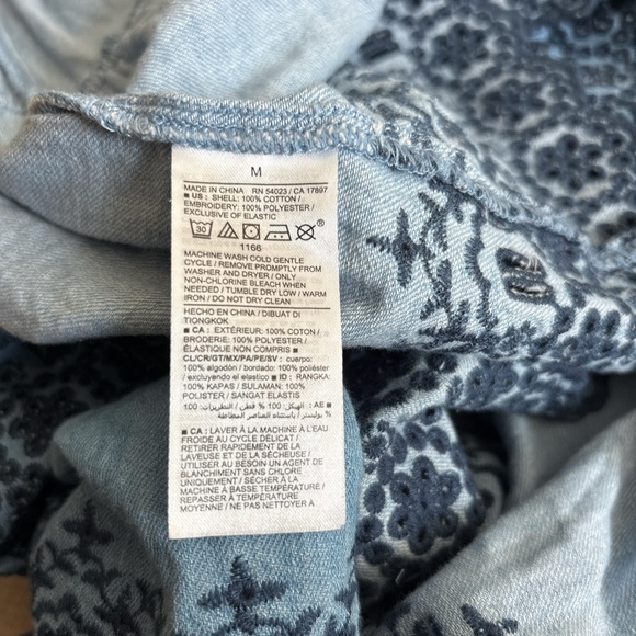 Old Navy Light Blue Lace-Trim Midi Dress - Picture 9 of 9